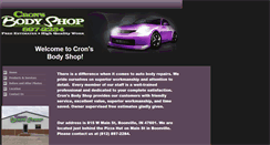 Desktop Screenshot of cronsbodyshop.com