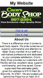 Mobile Screenshot of cronsbodyshop.com